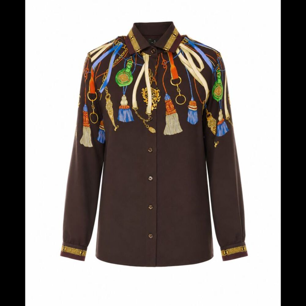 Etro Women Tassels Printed Shirt